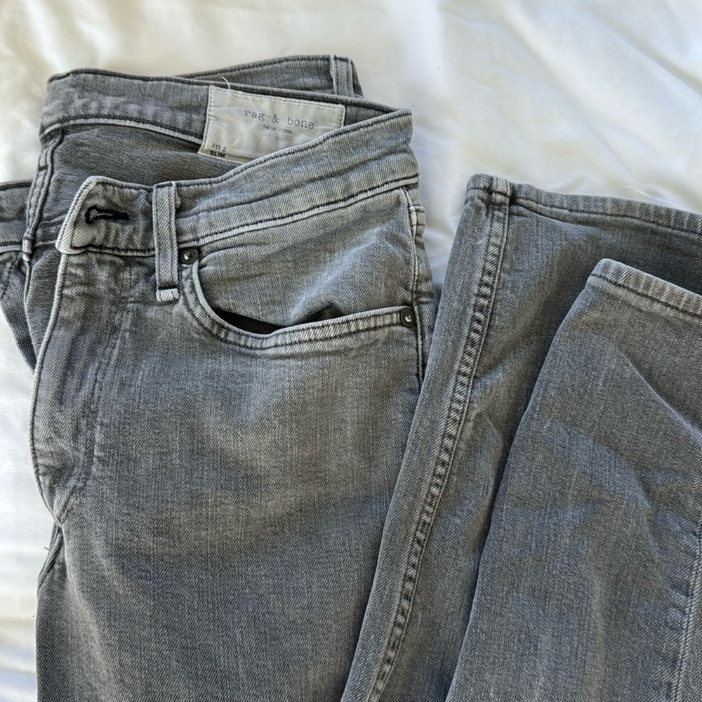 Rag bone 31x32 gray denim